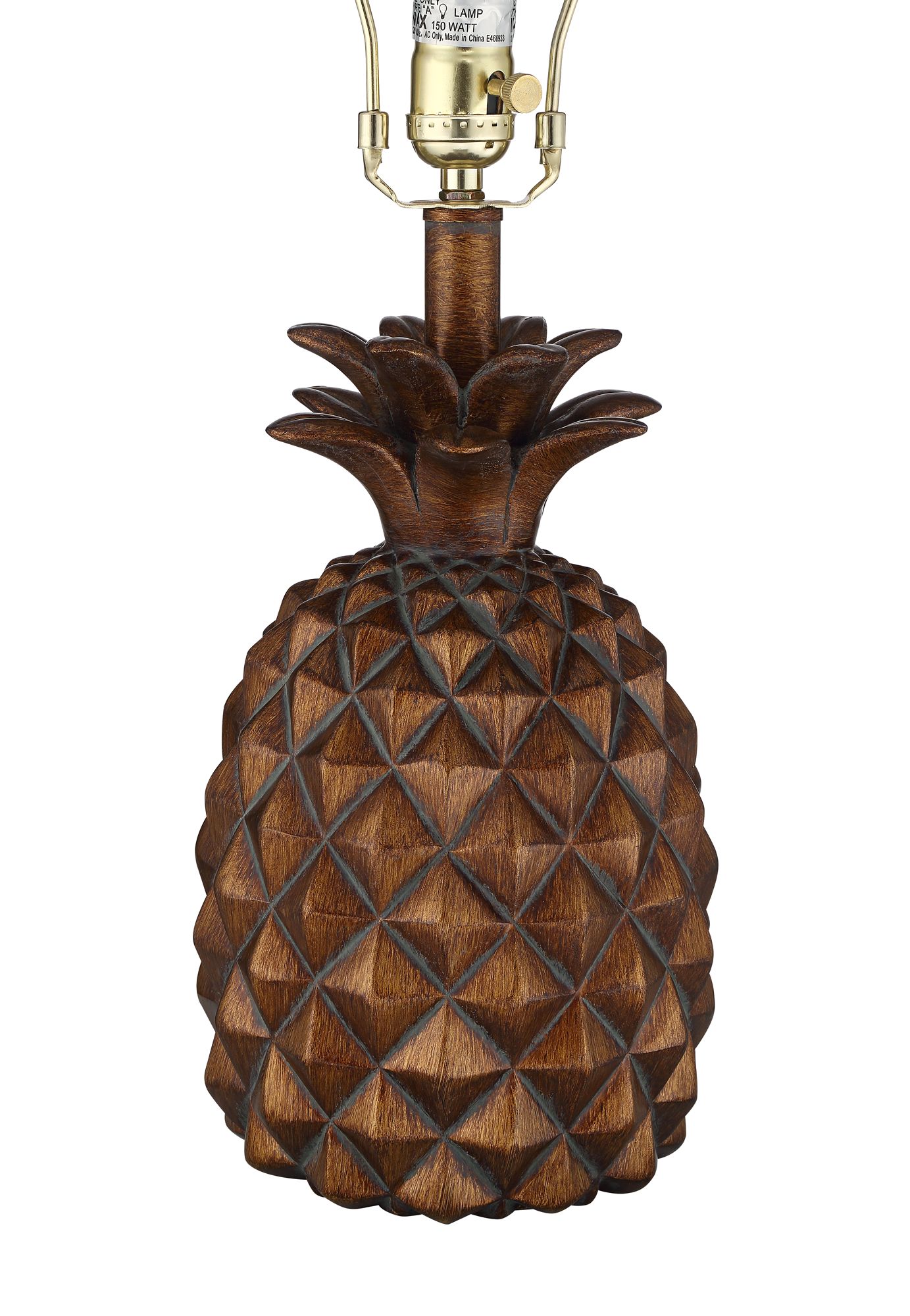 Image 5 Regency Hill Paget 23 3/4" Brown Pineapple Accent Table Lamps Set of 2 more views