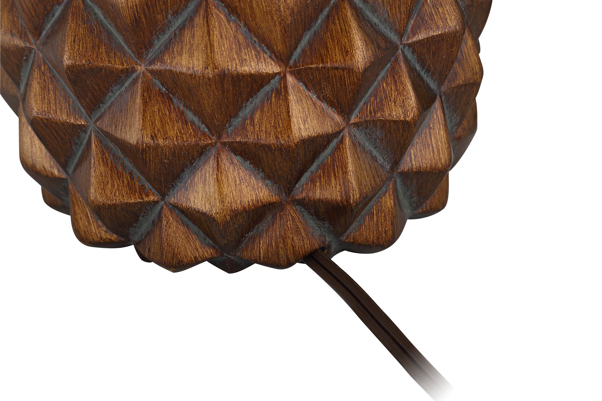 Image 6 Regency Hill Paget 23 3/4" Brown Pineapple Accent Table Lamps Set of 2 more views