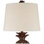 Regency Hill Paget 23 3/4" Brown Pineapple Accent Table Lamp