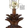 Thumbnail4 of Regency Hill Paget 23 3/4" Brown Pineapple Accent Table Lamps Set of 2 more views