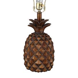 Image5 of Regency Hill Paget 23 3/4" Brown Pineapple Accent Table Lamps Set of 2 more views
