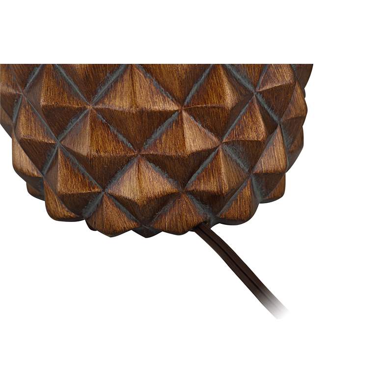Image 6 Regency Hill Paget 23 3/4" Brown Pineapple Accent Table Lamps Set of 2 more views