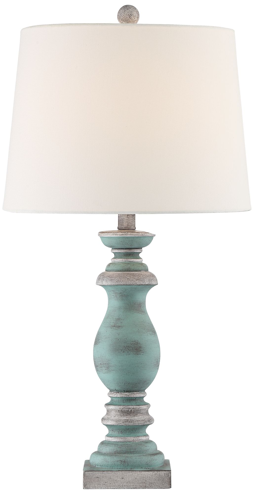 Regency Hill Patsy 26.5" Blue-Gray Table Lamps Set of 2 with Dimmers