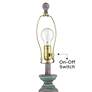 3_Regency Hill Patsy 26 1/2" Blue-Gray Washed White Shade Lamps Set of 2 more views
