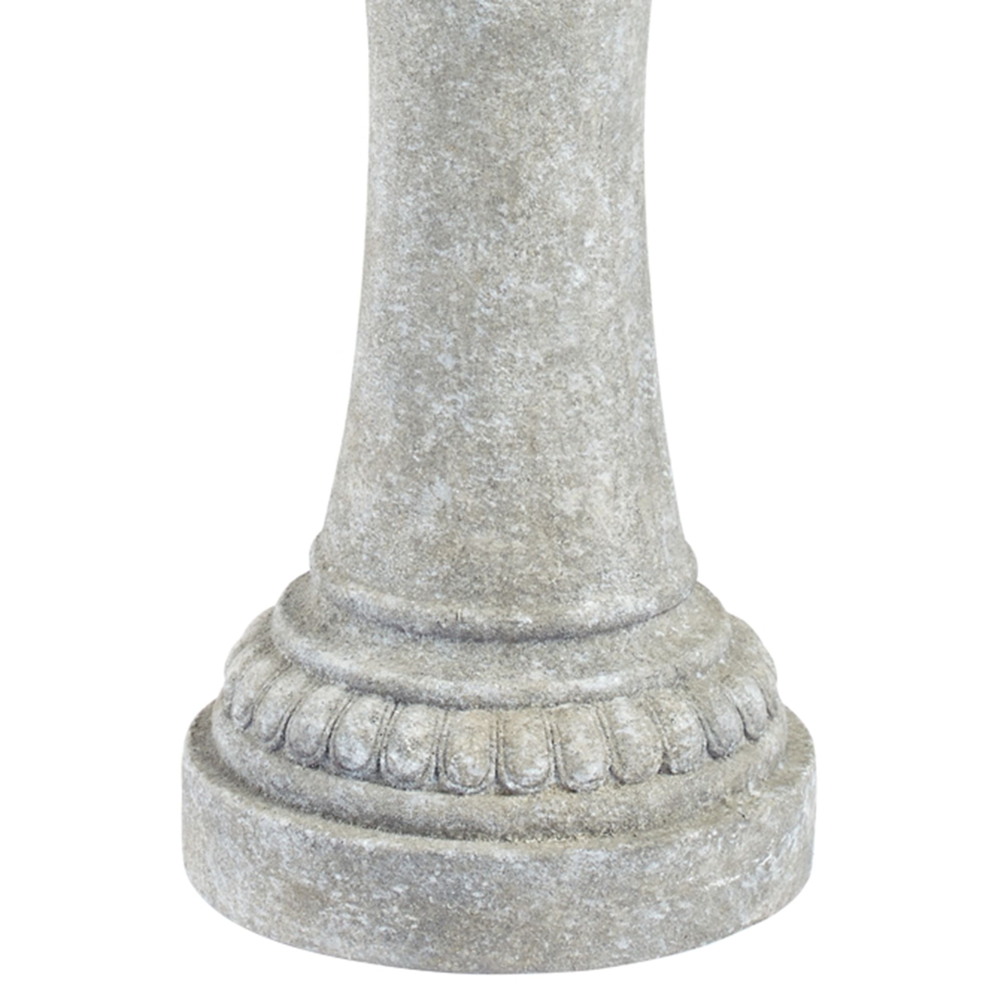 Image 5 Regency Hill Pineapple Old Stone Finish 44" 3-Tier Garden Fountain more views