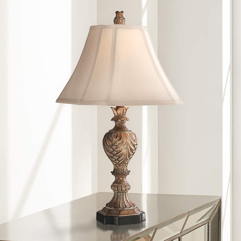 Image 2 Regency Hill Regio 25 1/2" Acanthus Leaf Traditional Table Lamp