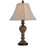 Regency Hill Regio 25 1/2" Carved Faux Wood Traditional Lamps Set of 2