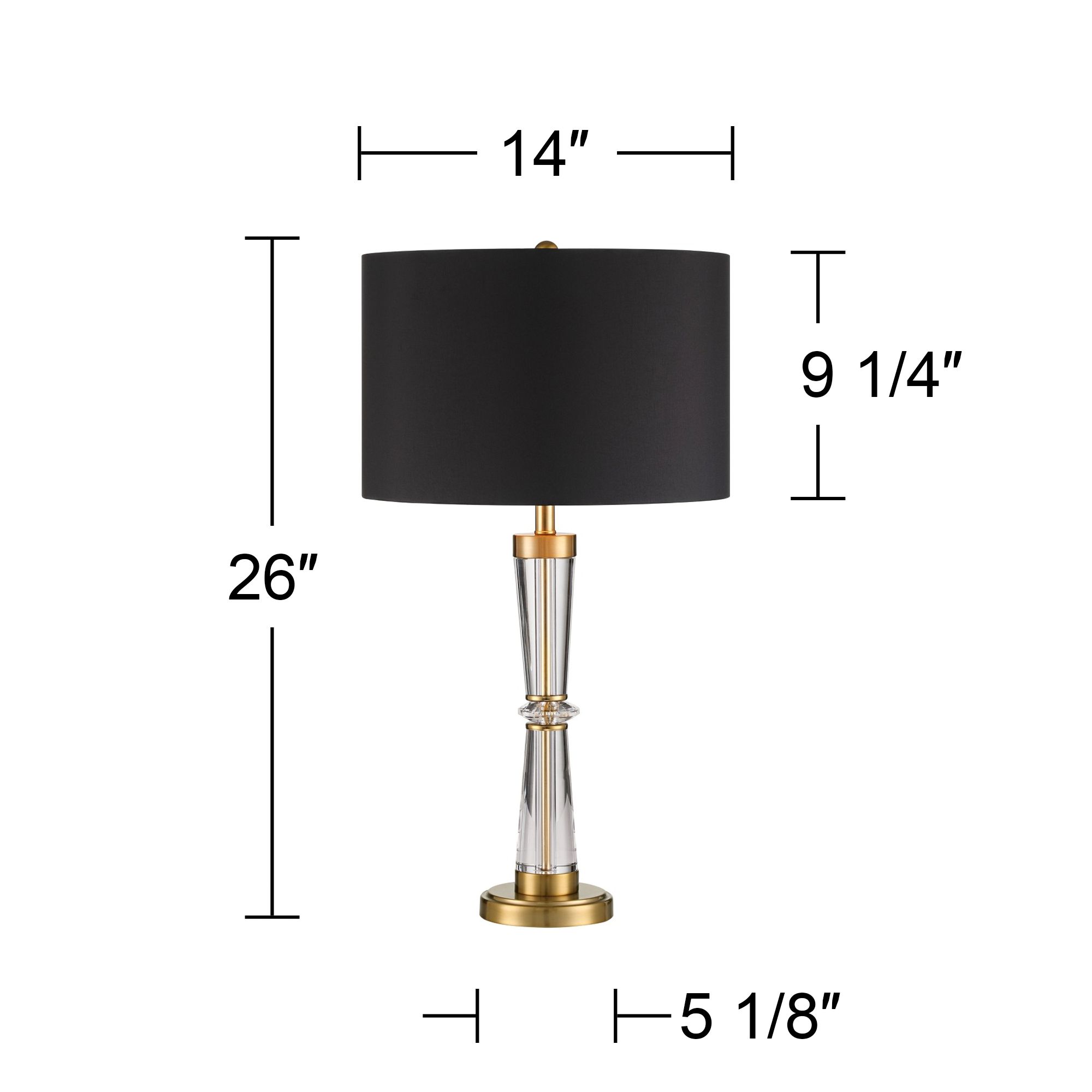 Regency Hill Rhoda 26" High Traditional Crystal Table Lamp