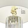 Regency Hill Rivera 27 3/4" Glass Rod LED Night Light Lamps Set of 2