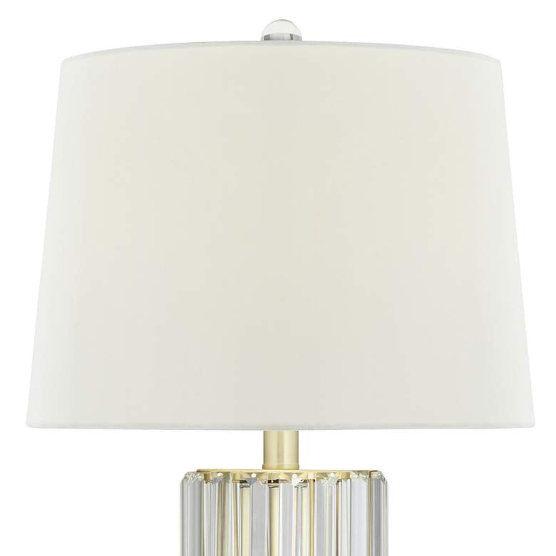 Image 6 Regency Hill Rivera 27 3/4" Gold Glass Rod Table Lamp with Night Light more views