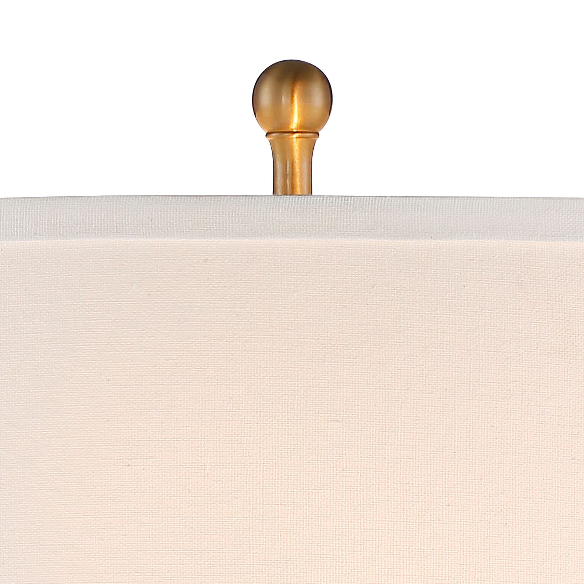Image 3 Regency Hill Rolland 30" Brass and Glass Table Lamps Set of 2 more views