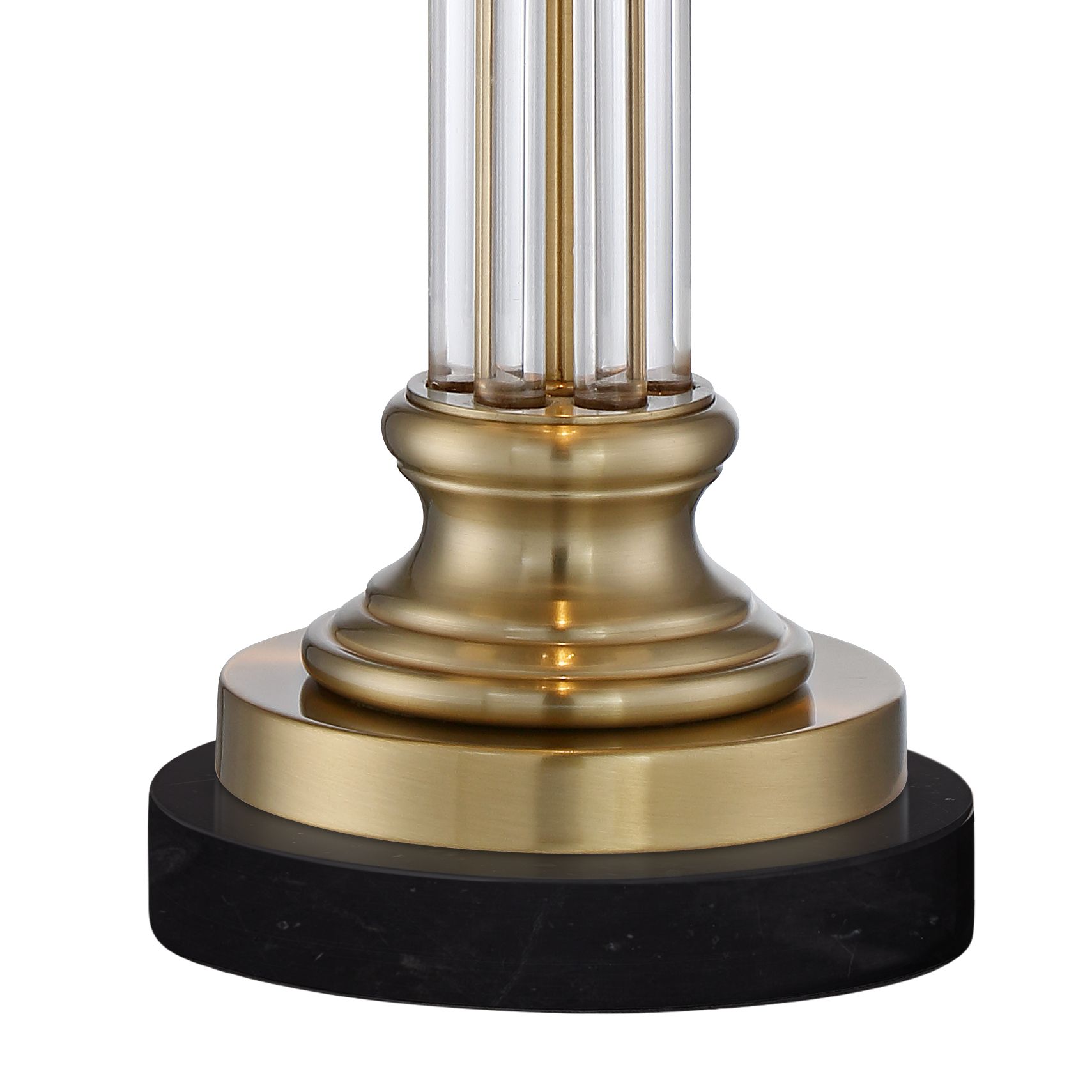Image 5 Regency Hill Rolland 30" Crystal Lamp with Black Marble Riser more views