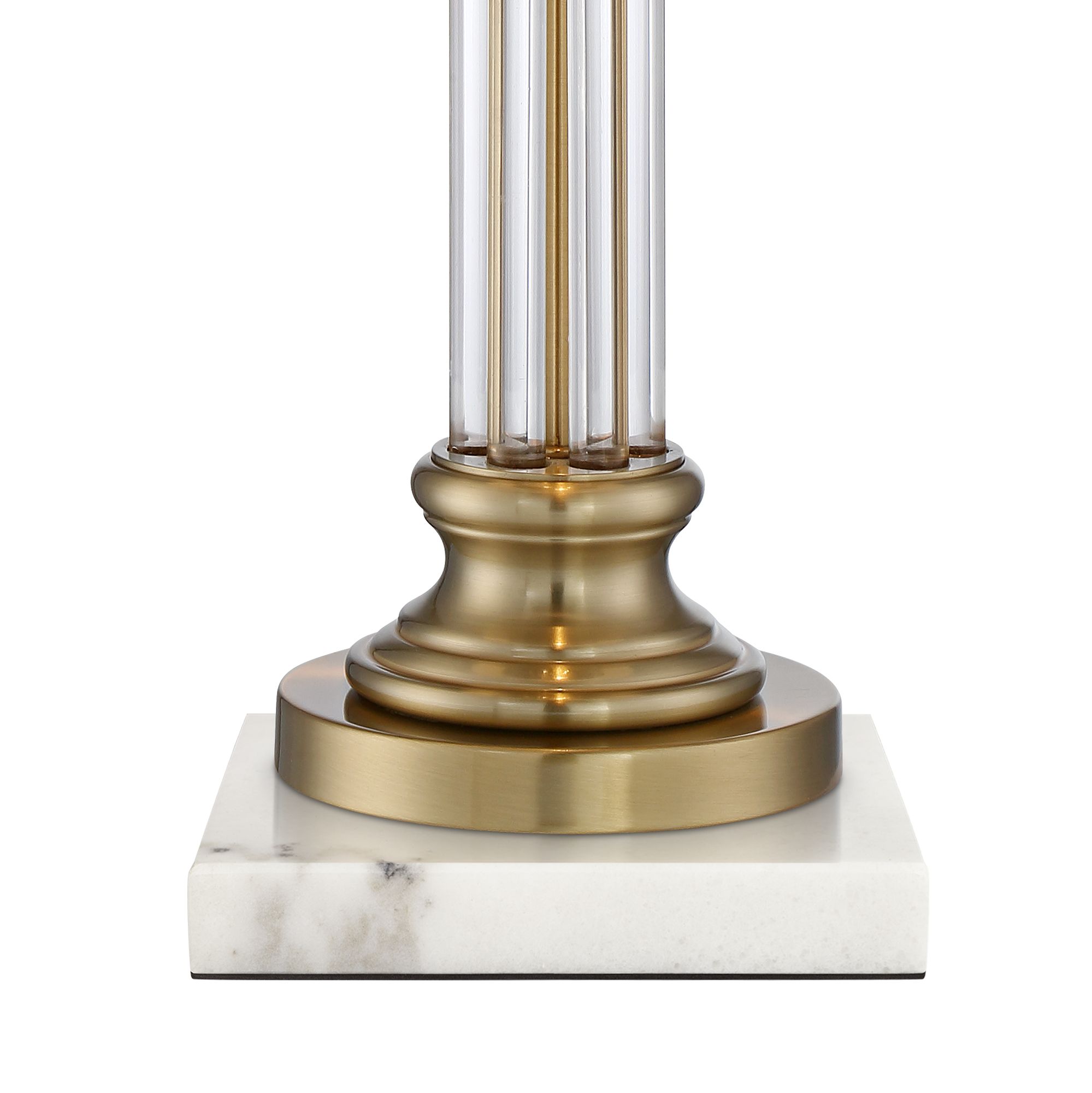 Image 5 Regency Hill Rolland 30" Crystal Lamp with Square White Marble more views