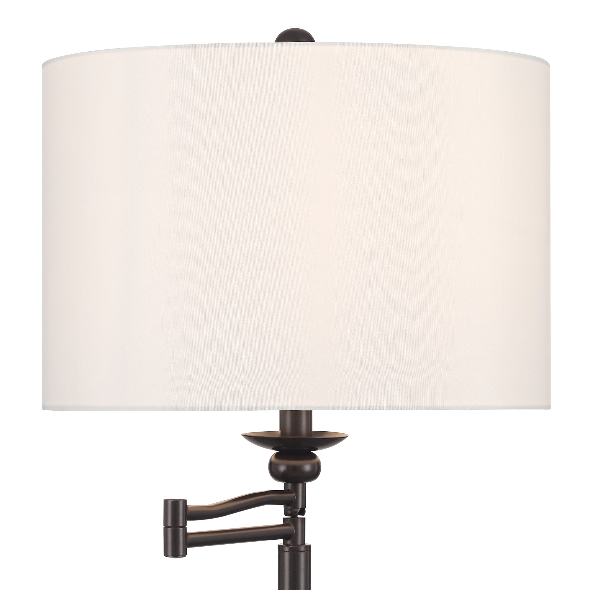 Image 3 Regency Hill Romero 61 1/2" High Bronze Swing Arm Floor Lamp more views