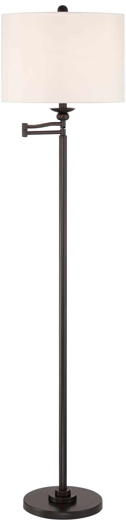 Image 7 Regency Hill Romero 61 1/2" High Bronze Swing Arm Floor Lamp more views