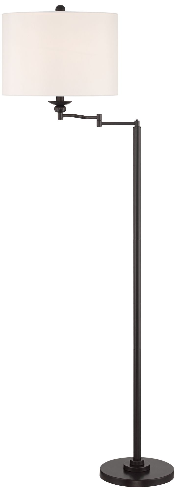Regency Hill Romero 61 1/2" High Bronze Swing Arm Floor Lamp