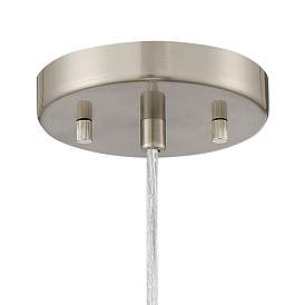 Image4 of Regency Hill Safi 11 3/4" Wide Brushed Nickel Moroccan Mini Pendant more views
