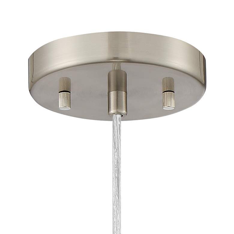 Image 4 Regency Hill Safi 11 3/4" Wide Brushed Nickel Moroccan Mini Pendant more views
