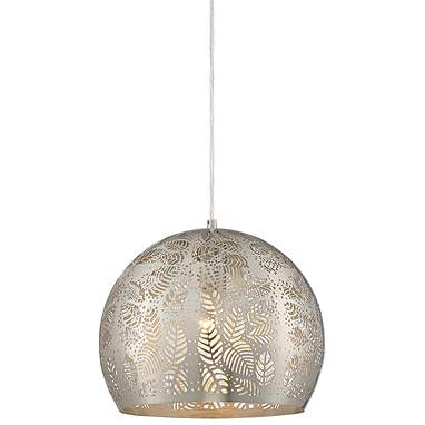 Regency Hill Safi 11 3/4" Wide Brushed Nickel Moroccan Mini Pendant