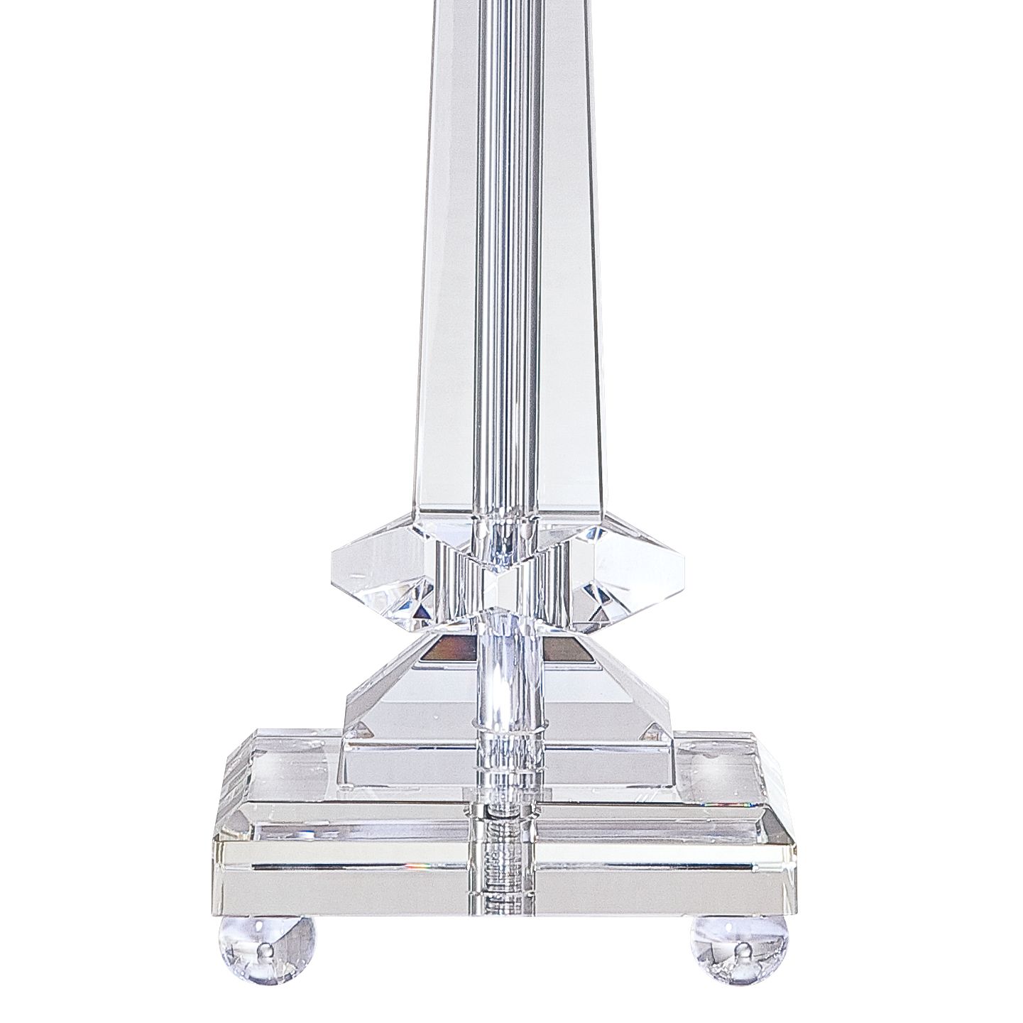 Image 4 Regency Hill Sannes 25" Crystal Column Table Lamps Set of 2 more views