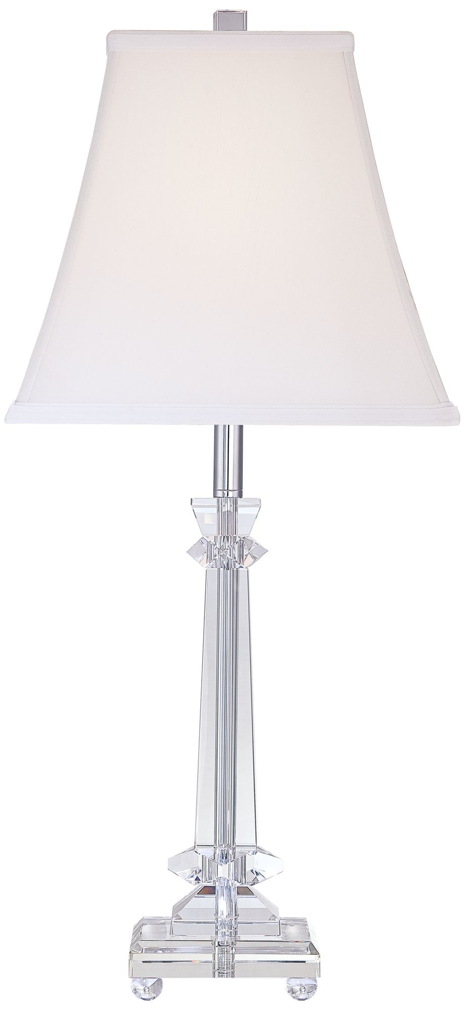 Image 5 Regency Hill Sannes 25" Crystal Column Table Lamps Set of 2 more views