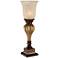 Regency Hill Sattley 23 1/4" Gold Alabaster Glass Accent Console Lamp