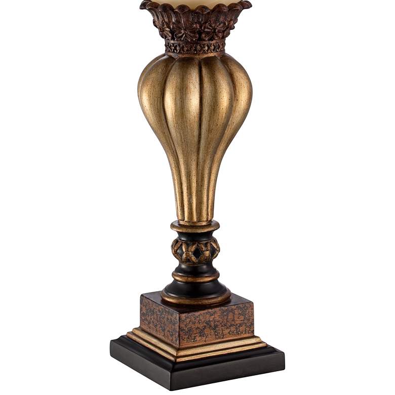 Image 4 Regency Hill Sattley 23 1/4" Gold and Alabaster Console Lamps Set of 2 more views