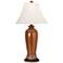 Regency Hill Scalloped 34 1/4" Traditional Lamp with Charging Outlet