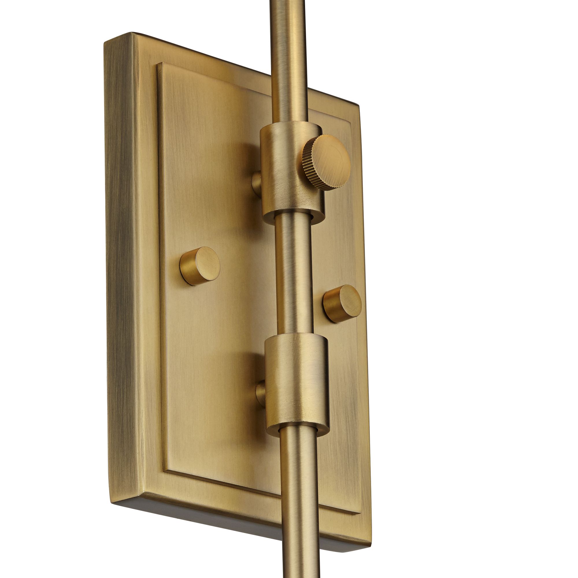 Image 4 Regency Hill Seline Warm Gold Adjustable Plug-In Wall Lamp with Dimmer more views