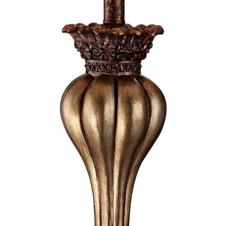 Image 5 Regency Hill Senardo 30 inch High Gold Floral Vase Table Lamps Set of 2 more views