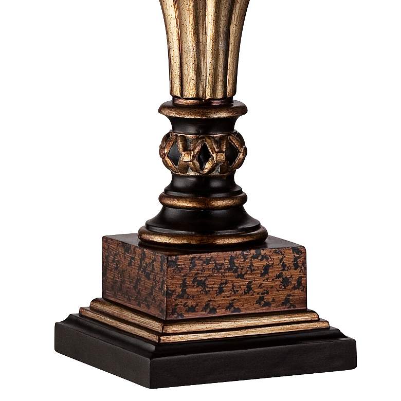 Image 6 Regency Hill Senardo 30 inch High Gold Floral Vase Table Lamps Set of 2 more views