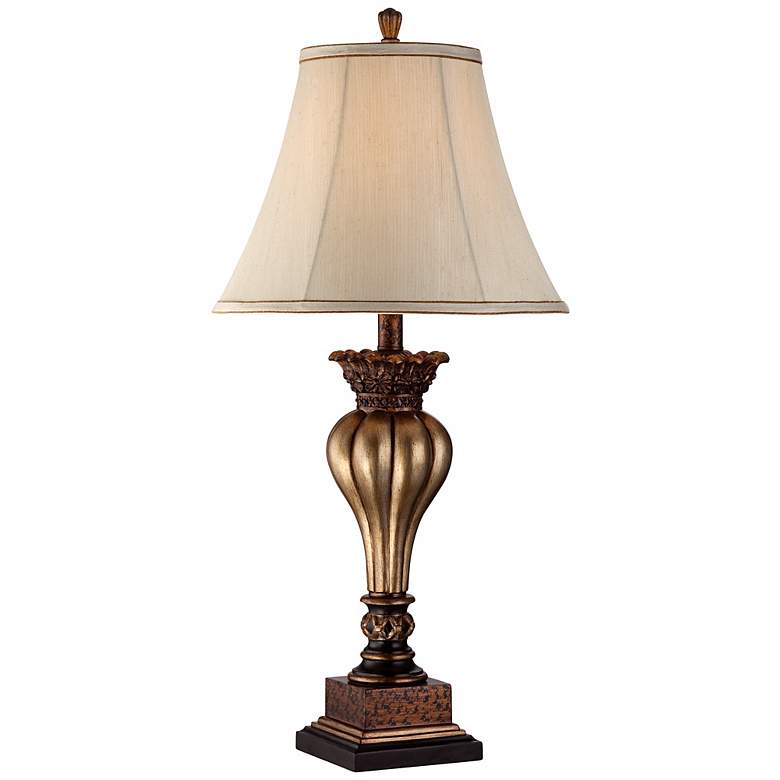 Image 3 Regency Hill Senardo 30 inch High Gold Vase Traditional Table Lamp