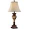 Regency Hill Senardo 30" Traditional Gold Table Lamp with USB Dimmer