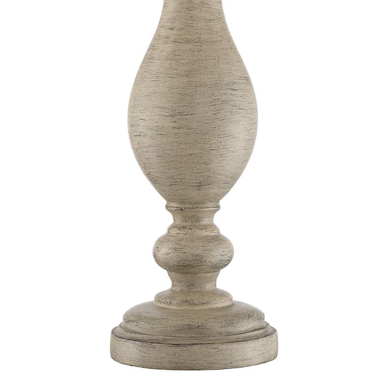 Image 4 Regency Hill Serena 27 1/2" Burlap Linen Faux Wood Lamps Set of 2 more views