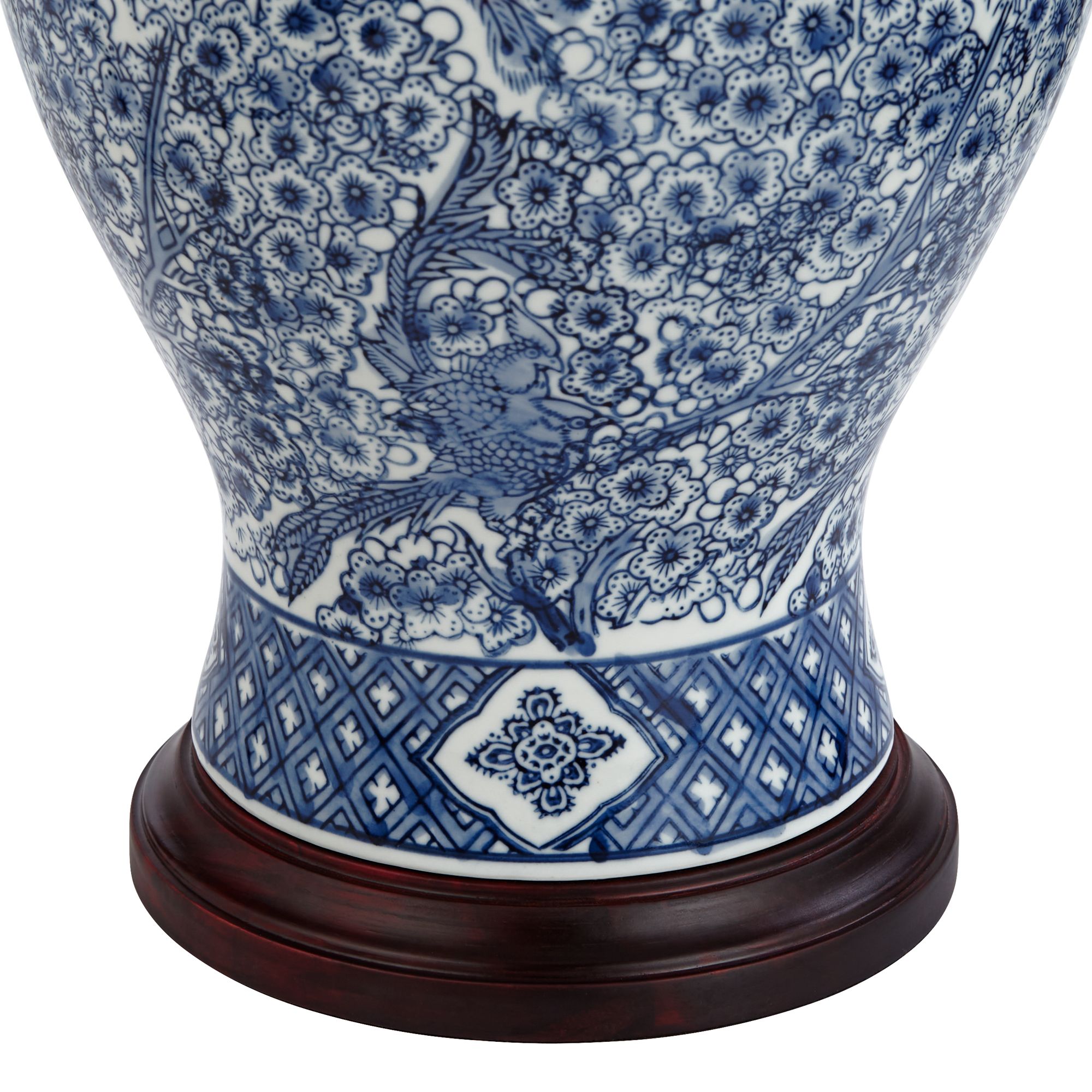 Watch A Video About the Shonna Blue and White Porcelain Jar Table Lamp