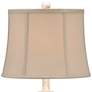 4_Regency Hill Sofia 22" Crackled Ivory Rustic Jar Ceramic Table Lamp more views