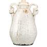 5_Regency Hill Sofia 22" Crackled Ivory Rustic Jar Ceramic Table Lamp more views