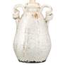 Regency Hill Sofia Crackled Ivory Rustic Jar Ceramic Table Lamp in scene