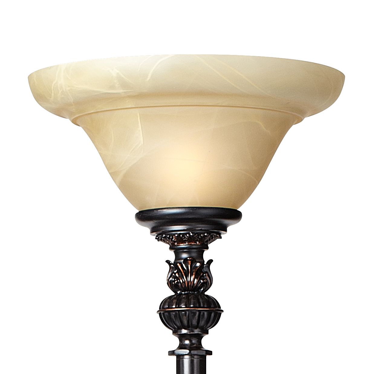 Image 3 Regency Hill Sonnett 72" High 3-Light Torchiere Floor Lamp more views