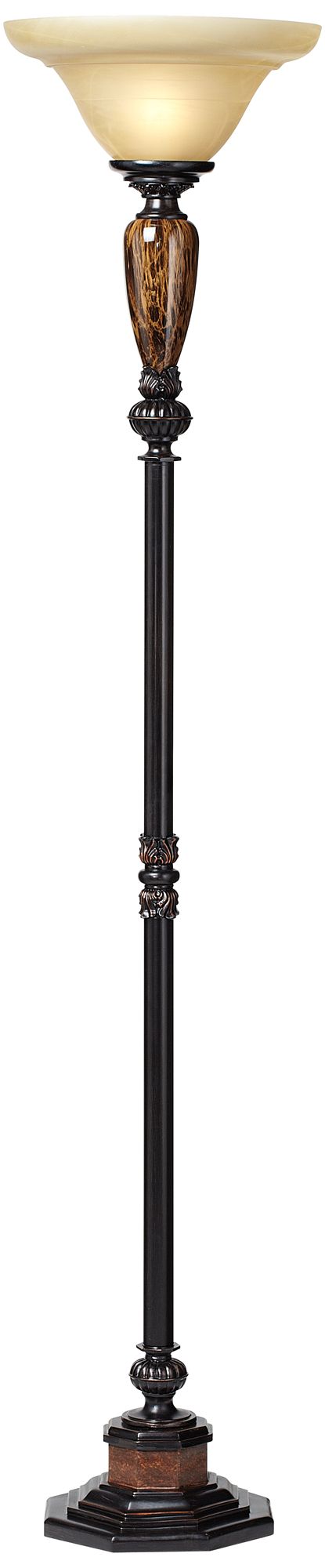 Image 3 Regency Hill Sonnett 72" High Torchiere Floor Lamp