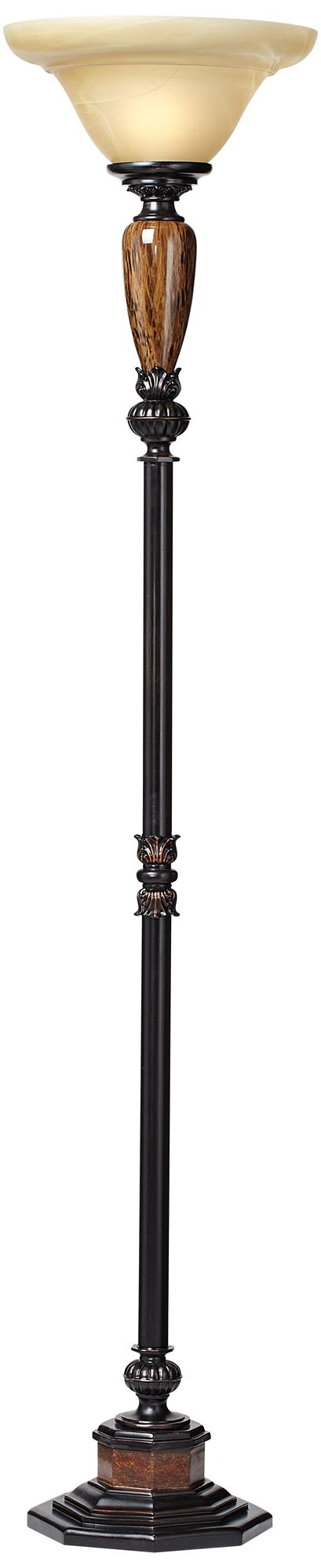 Image 6 Regency Hill Sonnett 72" High Torchiere Floor Lamp more views