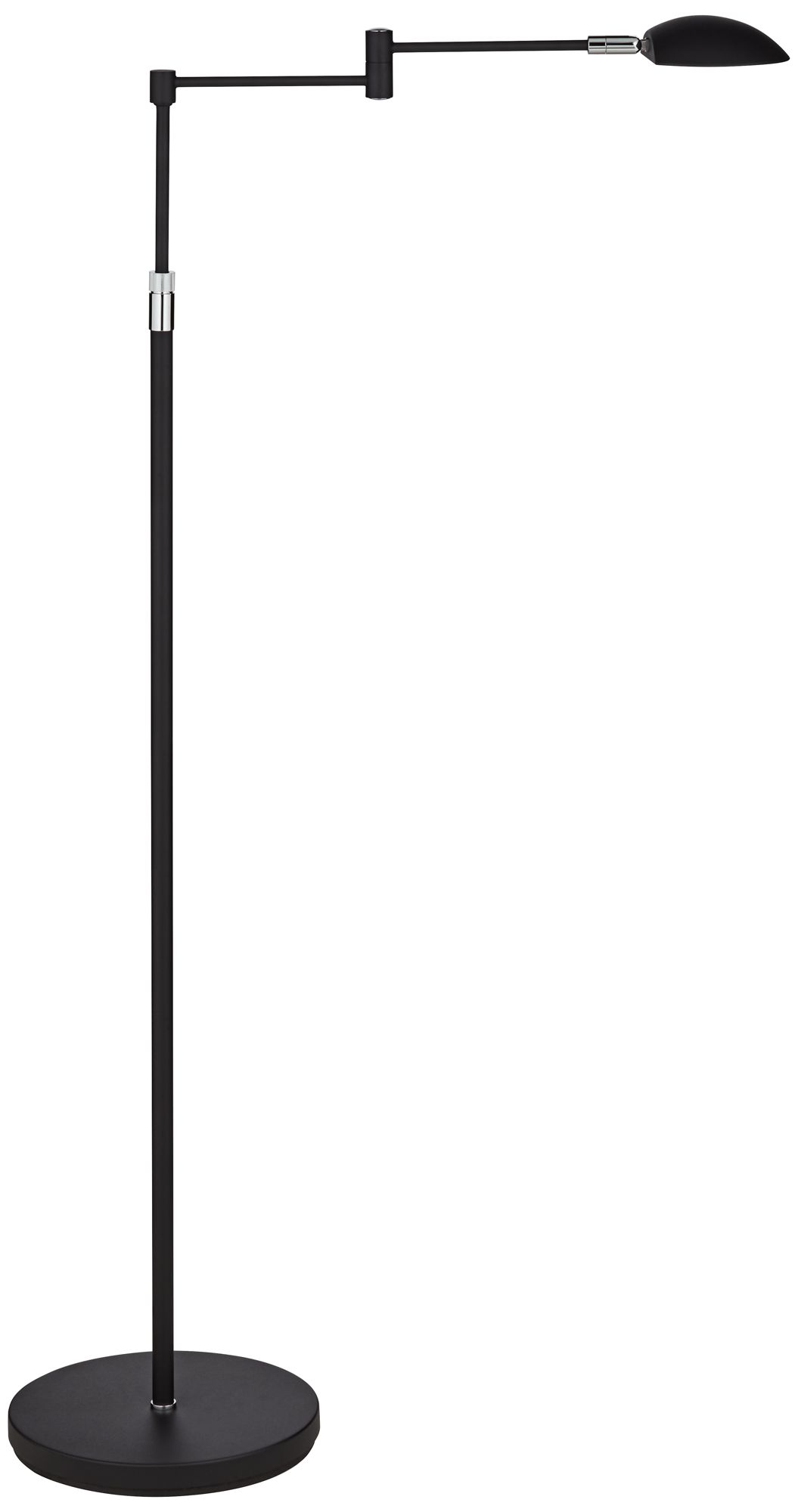 Image 2 Regency Hill Sparta Adjustable Black Pharmacy Swing Arm LED Floor Lamp
