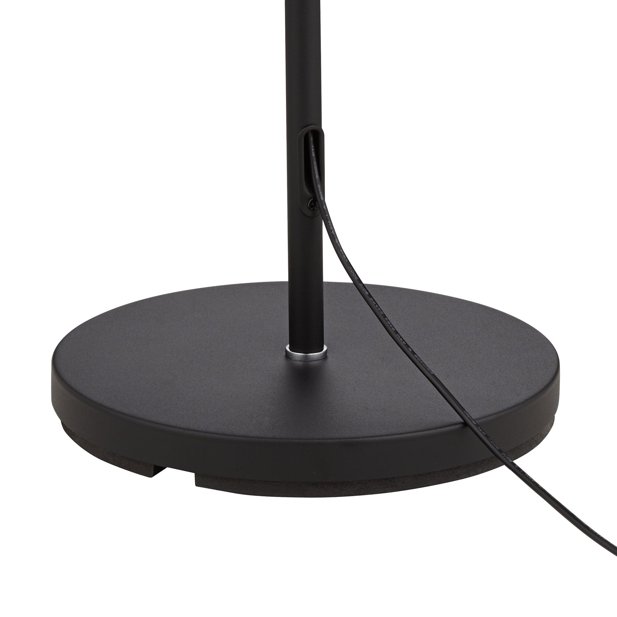 Regency Hill Sparta Adjustable Black Pharmacy Swing Arm LED Floor Lamp