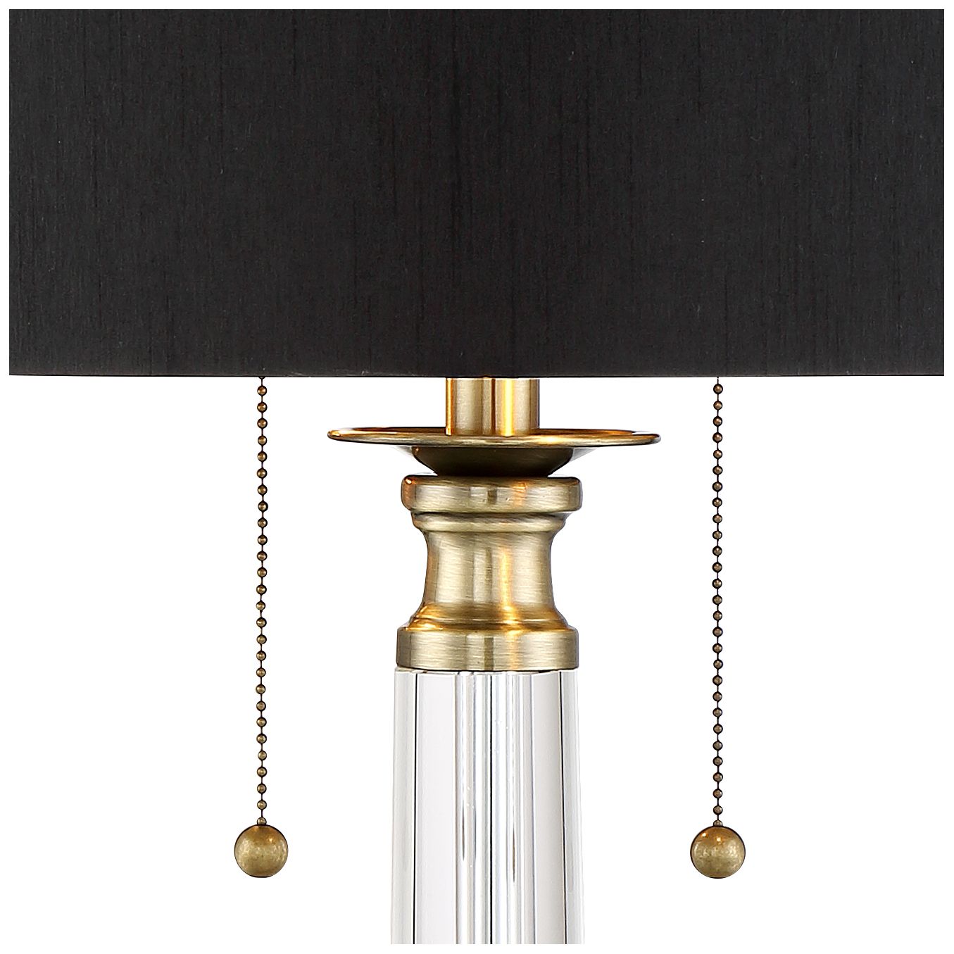 Image 3 Regency Hill Stephan Crystal Table Lamp with Table Top Dimmer more views