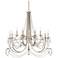 Regency Hill Strand 46" Traditional Silver Leaf 12-Light Chandelier