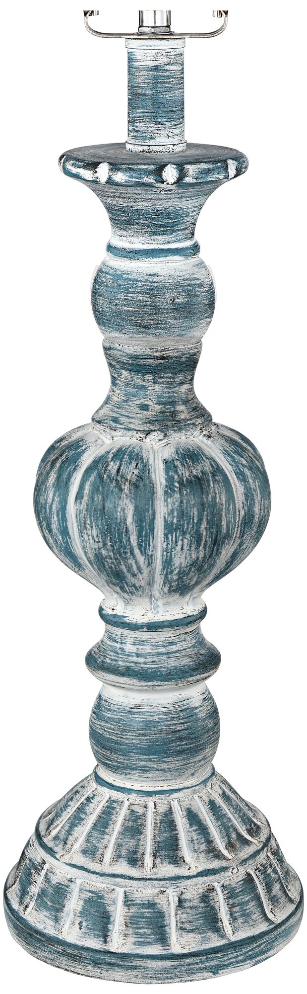 Regency Hill Tanya 26.5" Blue Wash Table Lamps Set of 2 with Dimmers