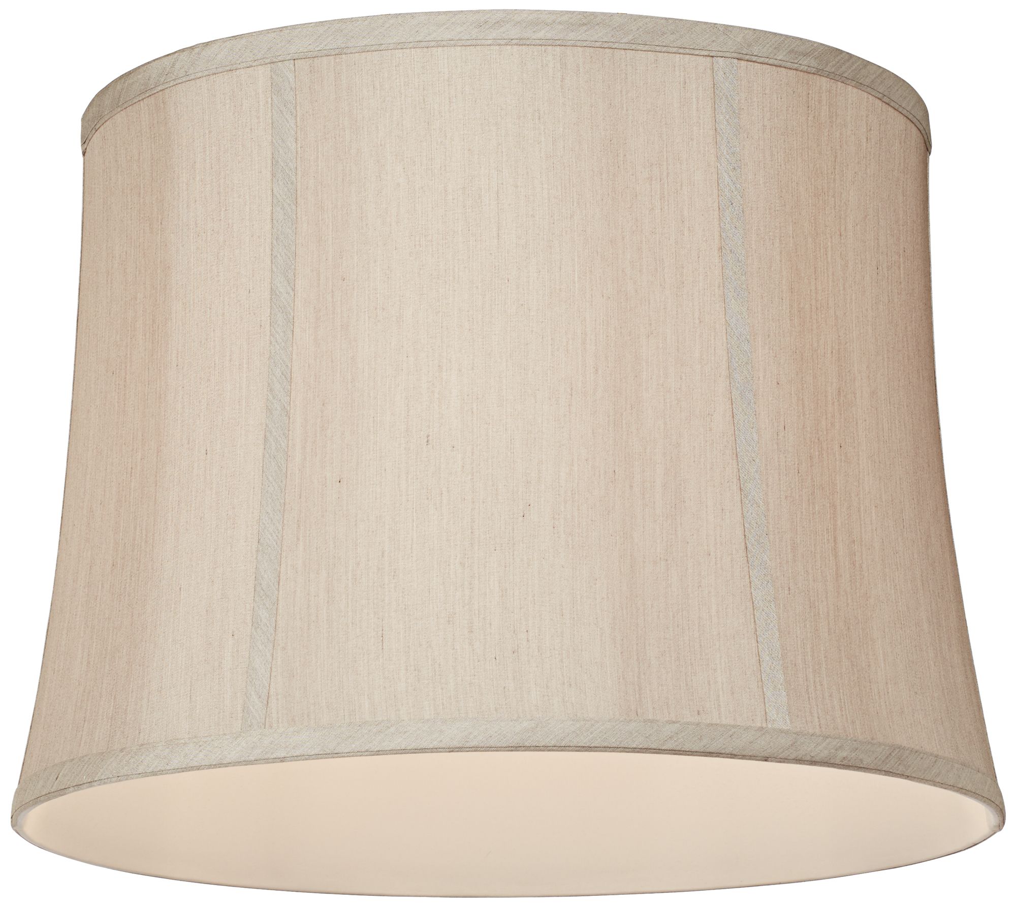 Image 3 Regency Hill Taupe Gray Shade Vintage Chic Antique White Floor Lamp more views