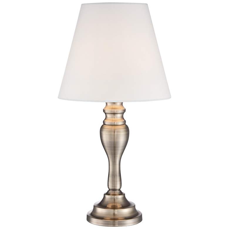 Image 3 Regency Hill Thom 19 1/4" Brass Finish Touch On-Off Accent Table Lamp