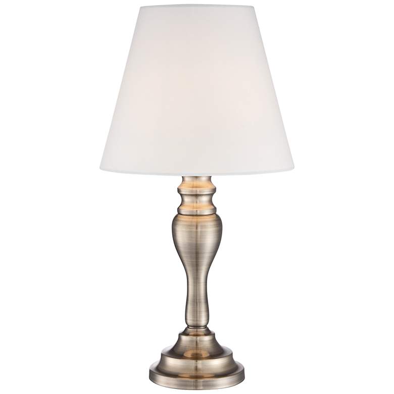 Image 3 Regency Hill  Thom 19 1/4 inch Brass Finish Touch On-Off Accent Table Lamp