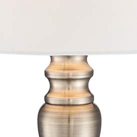 Image4 of Regency Hill  Thom 19 1/4" Brass Finish Touch On-Off Accent Table Lamp more views